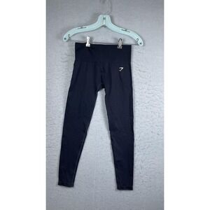 Gymshark‎ Leggings Womens XS Black High Rise Ankle Yoga Athletic Pants Gym